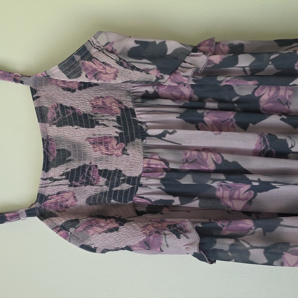 Floral High-Low Tunic Top - Picture 6 of 7